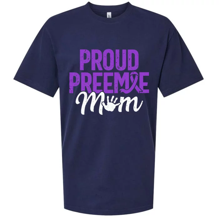 Proud Preemie Mom Premature Birth Mom Prematurity Awareness Sueded Cloud Jersey T-Shirt