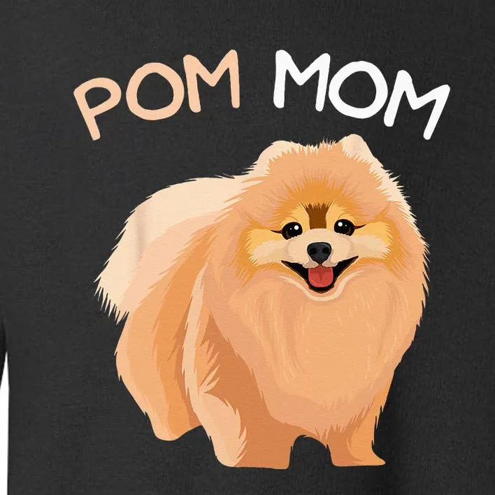 Pomeranian Pom Mom Dog Mama Toddler Sweatshirt