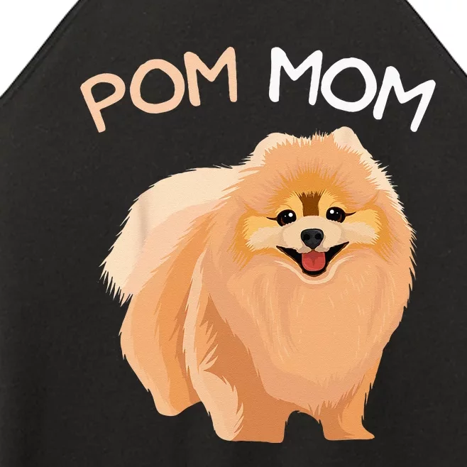 Pomeranian Pom Mom Dog Mama Women’s Perfect Tri Rocker Tank