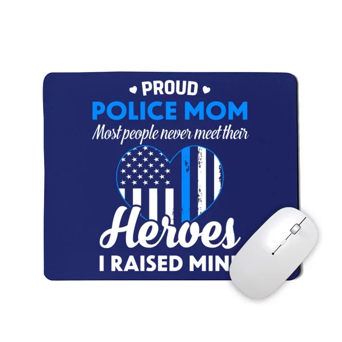 Proud Police Mom Law Enforcement Mother's Day Gift Mousepad