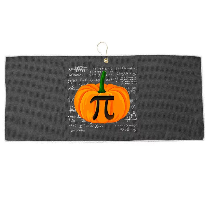 Pumpkin Pie Math Funny Halloween Thanksgiving Pi Day Large Microfiber Waffle Golf Towel