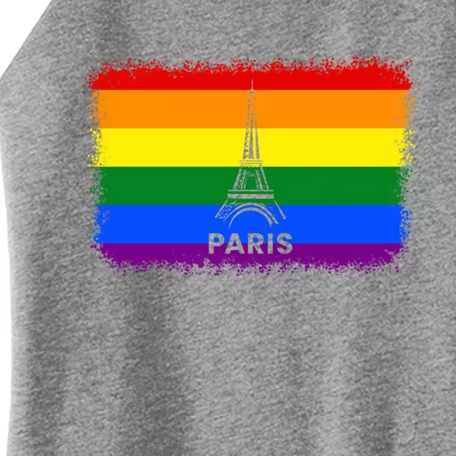 Paris Pride Month Parade A France French Lgbtq March 2024 Cool Gift Women’s Perfect Tri Rocker Tank