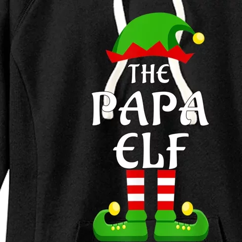 Papa Pajama Matching Group Christmas Holiday Funny Gift Cute Gift Women's Fleece Hoodie