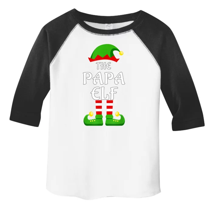 Papa Pajama Matching Group Christmas Holiday Funny Gift Cute Gift Toddler Fine Jersey T-Shirt