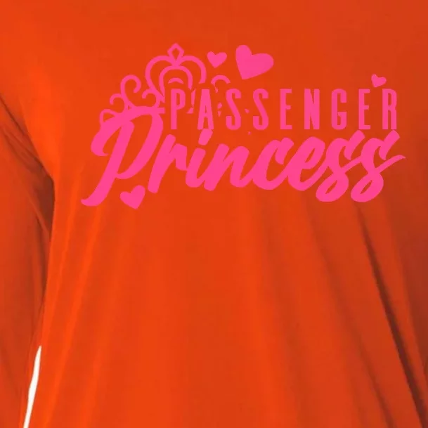 Passenger Princess Meme Women Passenger Seat Princess Cooling Performance Long Sleeve Crew