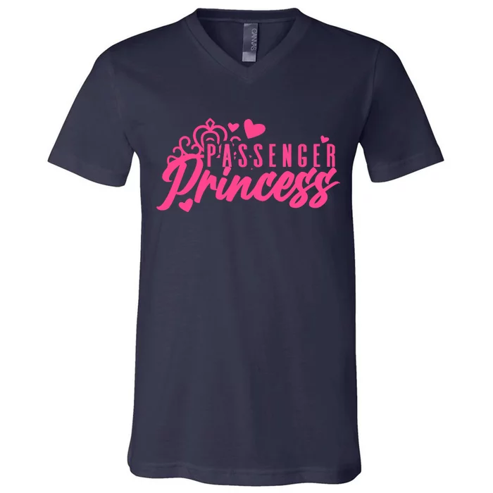 Passenger Princess Meme Women Passenger Seat Princess V-Neck T-Shirt