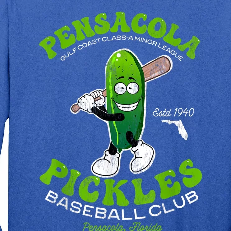 Pensacola Pickles Minor League Retro Baseball Team Tall Long Sleeve T-Shirt