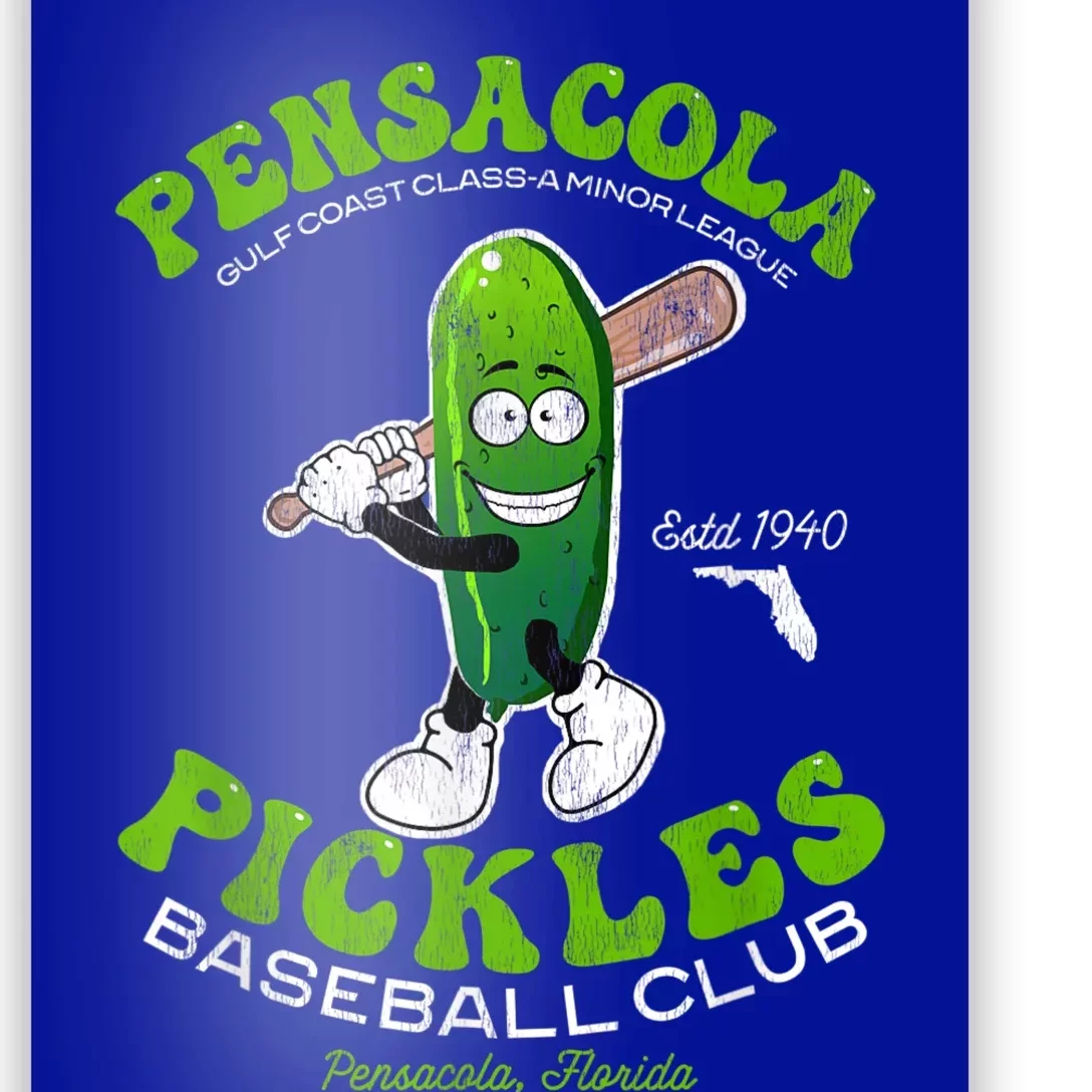 Pensacola Pickles Minor League Retro Baseball Team Poster