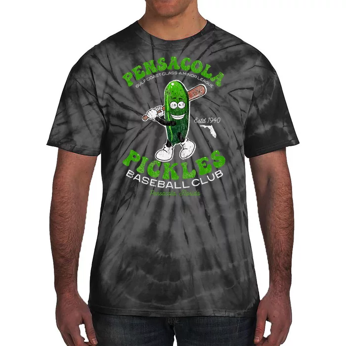 Pensacola Pickles Minor League Retro Baseball Team Tie-Dye T-Shirt