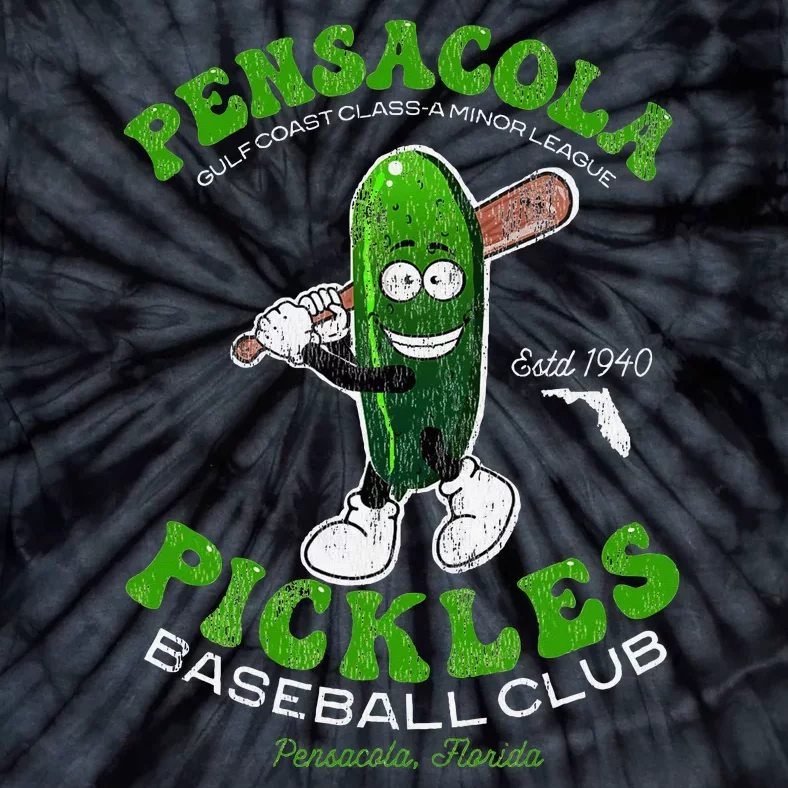 Pensacola Pickles Minor League Retro Baseball Team Tie-Dye T-Shirt