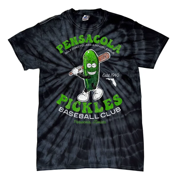 Pensacola Pickles Minor League Retro Baseball Team Tie-Dye T-Shirt