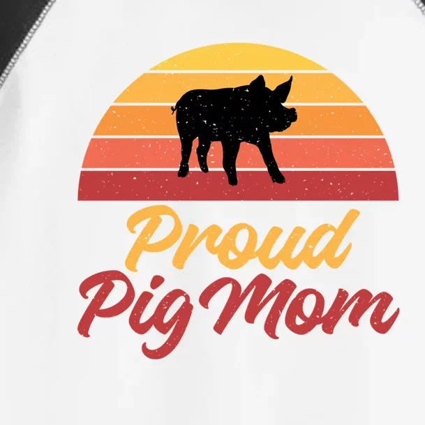 Proud Pig Mom Pig Owner Pig Farmer Pig Mother Gift Toddler Fine Jersey T-Shirt