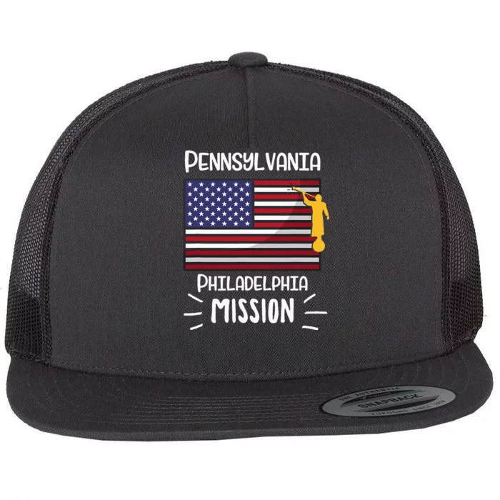 Pennsylvania Philadelphia Mormon Lds Mission Missionary Flat Bill Trucker Hat