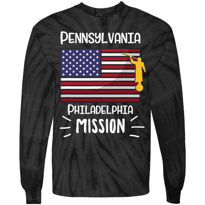 Pennsylvania Philadelphia Mormon Lds Mission Missionary Tie-Dye Long Sleeve Shirt