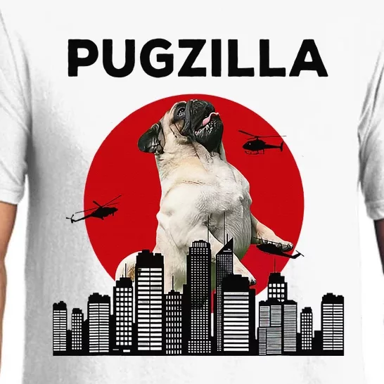 Pugzilla Pug mom Pug dad pug lover pug funny animal lover Pajama Set