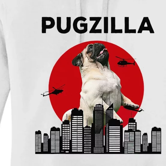 Pugzilla Pug mom Pug dad pug lover pug funny animal lover Women's Pullover Hoodie