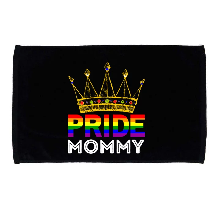 Pride Proud Mommy Mom Funny Lgbtqia Gay Lesbian Gift Microfiber Hand Towel