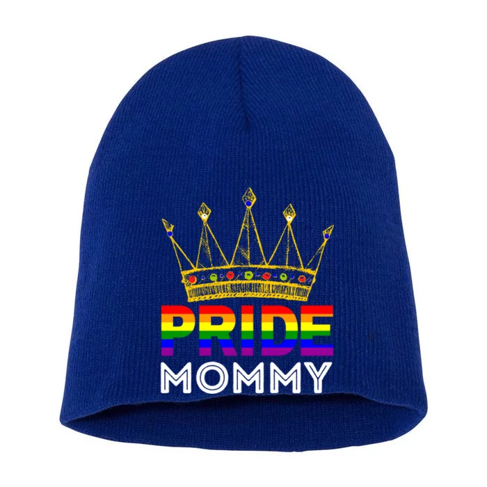 Pride Proud Mommy Mom Funny Lgbtqia Gay Lesbian Gift Short Acrylic Beanie