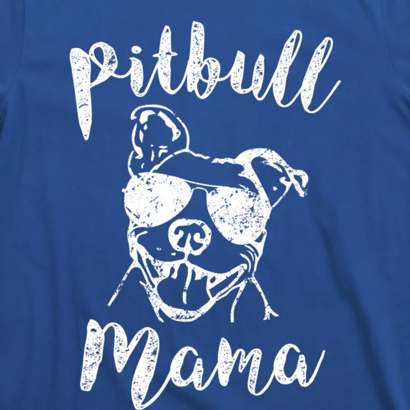 Proud Pitbull Mama Pit Bull Dog Mom Cute Gift T-Shirt