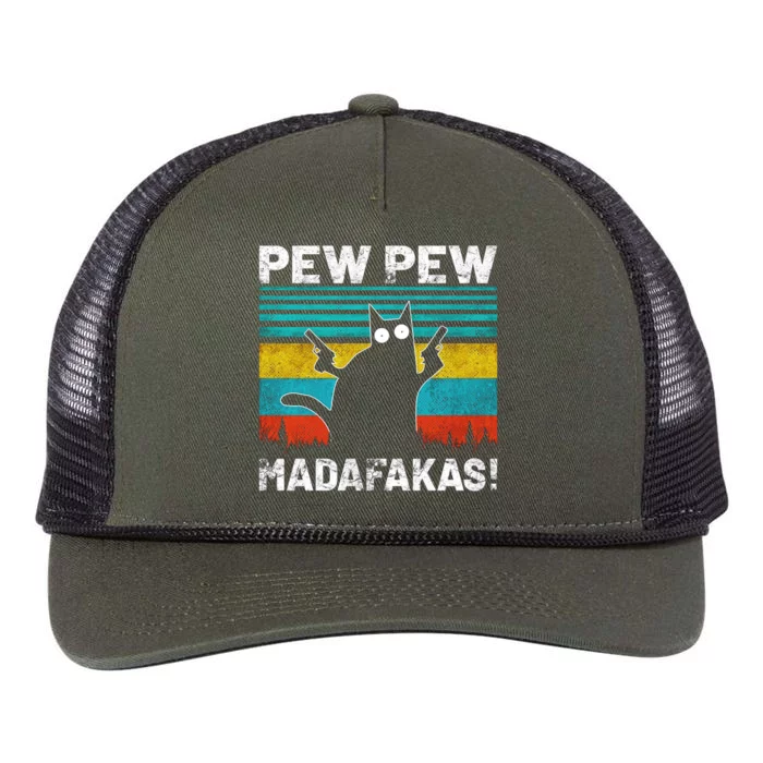 PEW PEW MADAFAKAS Retro Rope Trucker Hat Cap