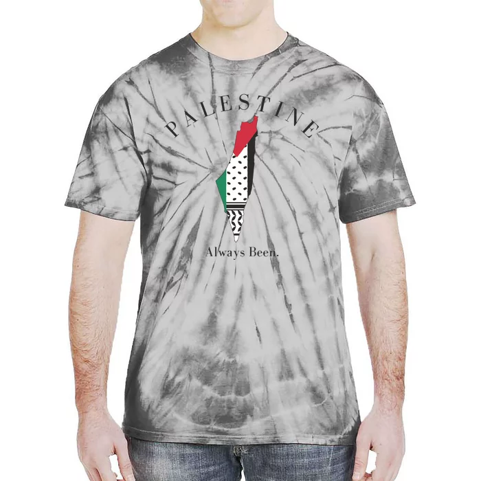 Palestine Palestine Map Free Palestine Tie-Dye T-Shirt