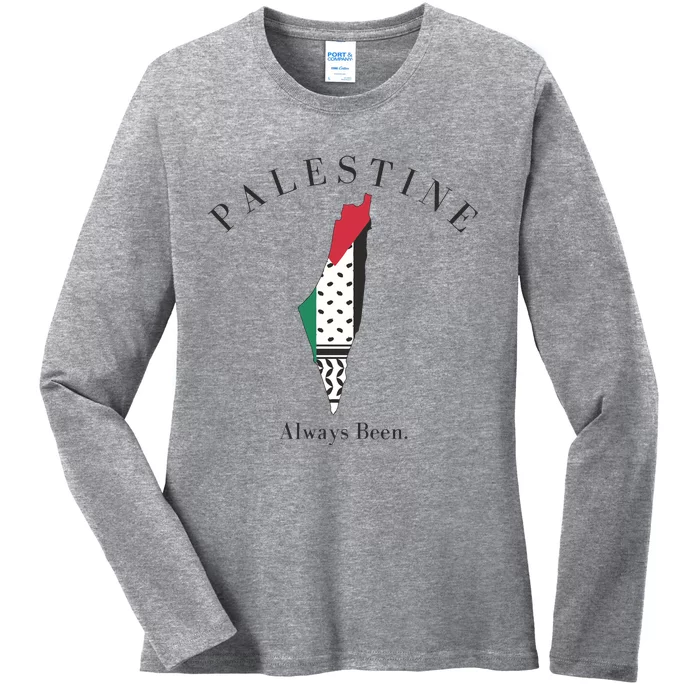 Palestine Palestine Map Free Palestine Ladies Long Sleeve Shirt