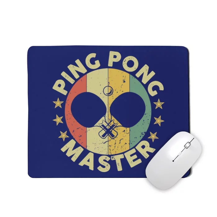 Ping Pong Master Champion Table Tennis Coach Paddle Player Mousepad