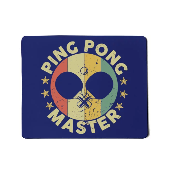 Ping Pong Master Champion Table Tennis Coach Paddle Player Mousepad