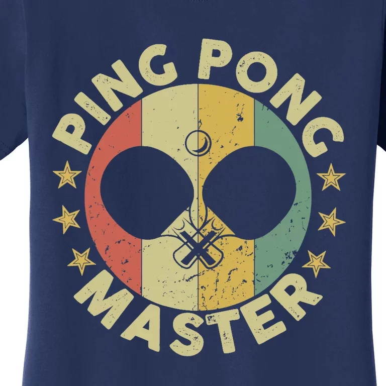 Ping Pong Master Champion Table Tennis Coach Paddle Player Women's T-Shirt