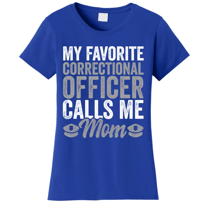 Proud Police Mom Correctional Officer Son Gift Women's T-Shirt