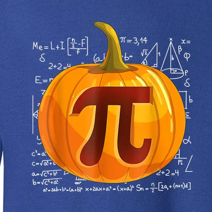 Pumpkin Pi Math Teacher Halloween Thanksgiving Day Costume Toddler Sweatshirt