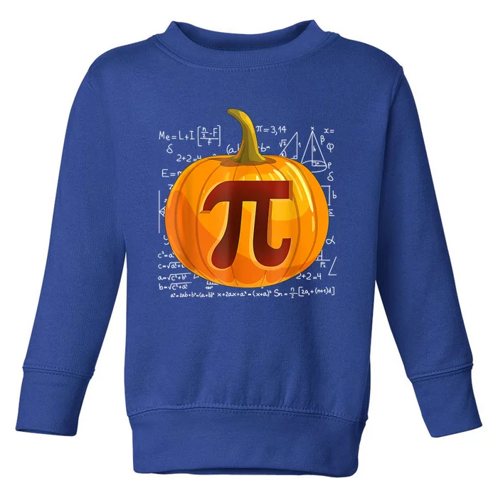 Pumpkin Pi Math Teacher Halloween Thanksgiving Day Costume Toddler Sweatshirt