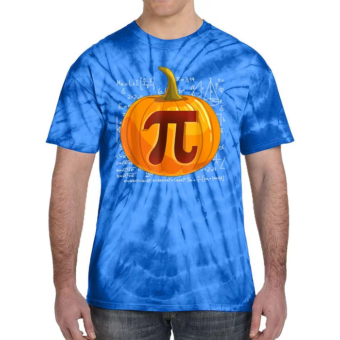 Pumpkin Pi Math Teacher Halloween Thanksgiving Day Costume Tie-Dye T-Shirt