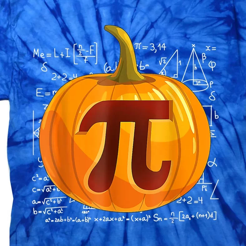 Pumpkin Pi Math Teacher Halloween Thanksgiving Day Costume Tie-Dye T-Shirt