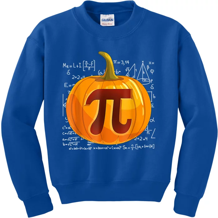 Pumpkin Pi Math Teacher Halloween Thanksgiving Day Costume Kids Sweatshirt