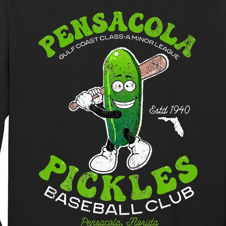 Pensacola Pickles Minor League Retro Baseball Team Long Sleeve Shirt