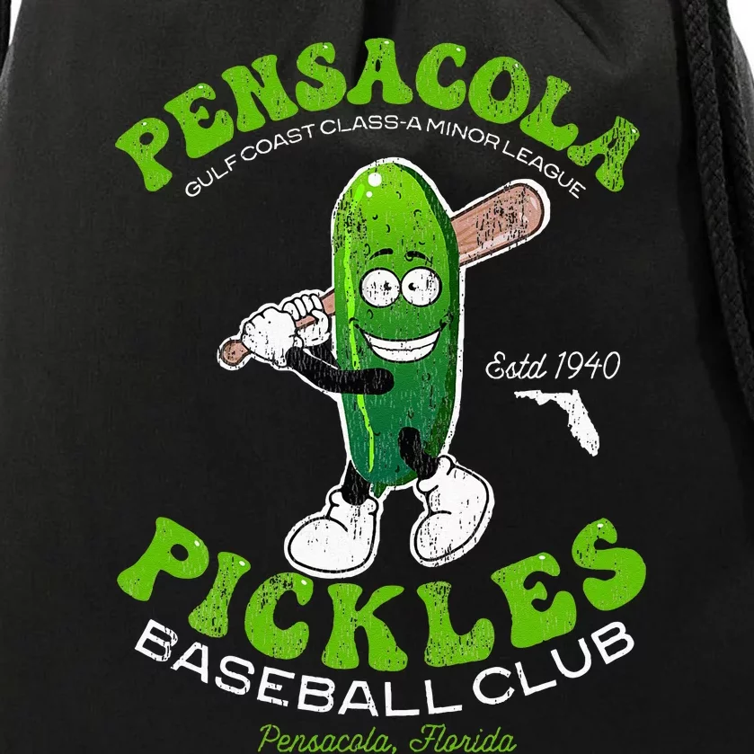 Pensacola Pickles Minor League Retro Baseball Team Drawstring Bag