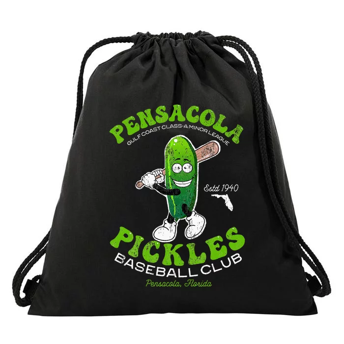 Pensacola Pickles Minor League Retro Baseball Team Drawstring Bag