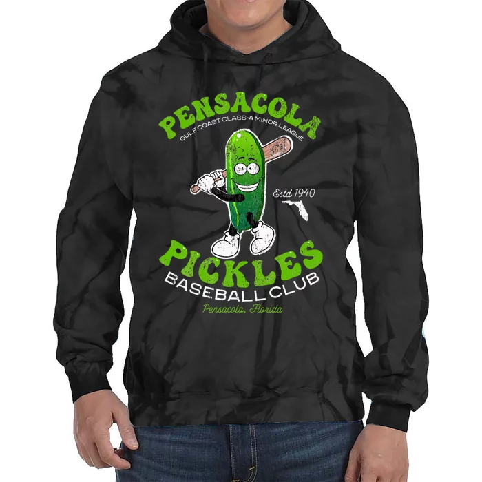 Pensacola Pickles Minor League Retro Baseball Team Tie Dye Hoodie