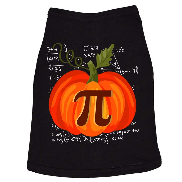 Pumpkin Pie Math Funny Halloween Thanksgiving Pi Day Doggie Tank