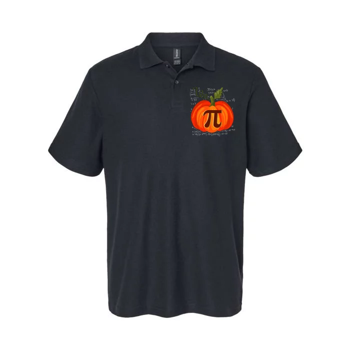 Pumpkin Pie Math Funny Halloween Thanksgiving Pi Day Softstyle Adult Sport Polo