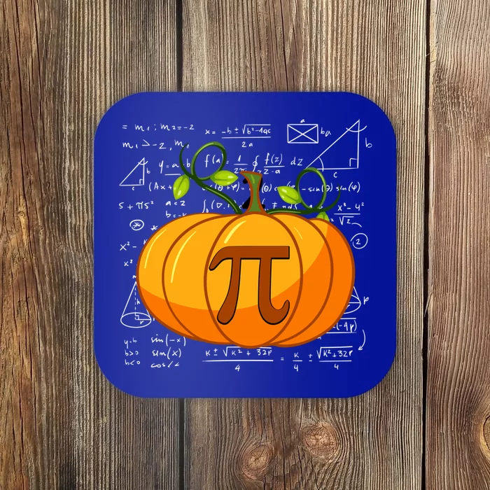 Pumpkin Pie Math Happy Halloween Thanksgiving Pi Day Gift Coaster