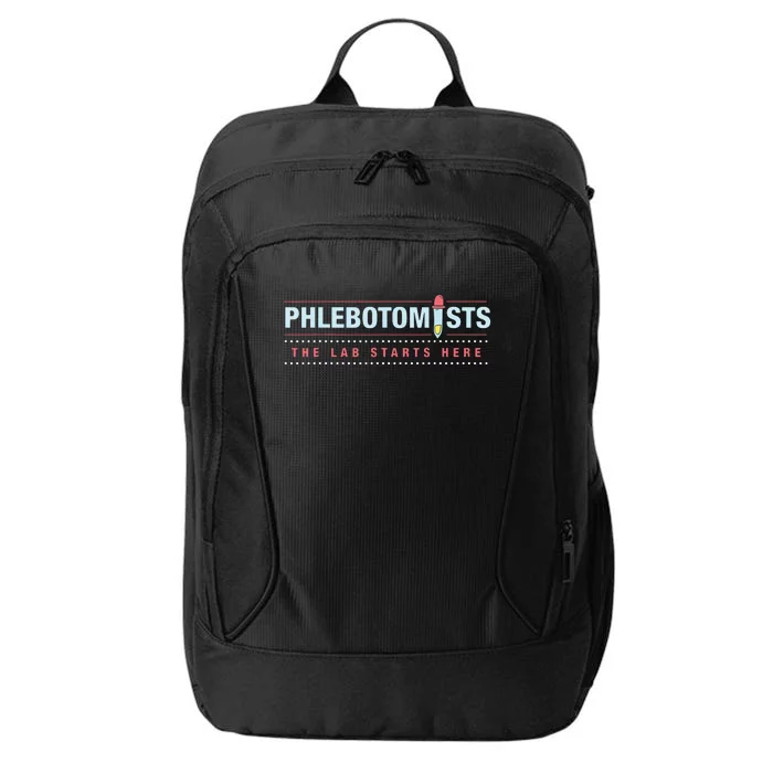 Phlebotomy Phlebotomist Microbiologist Lab Starts Here City Backpack