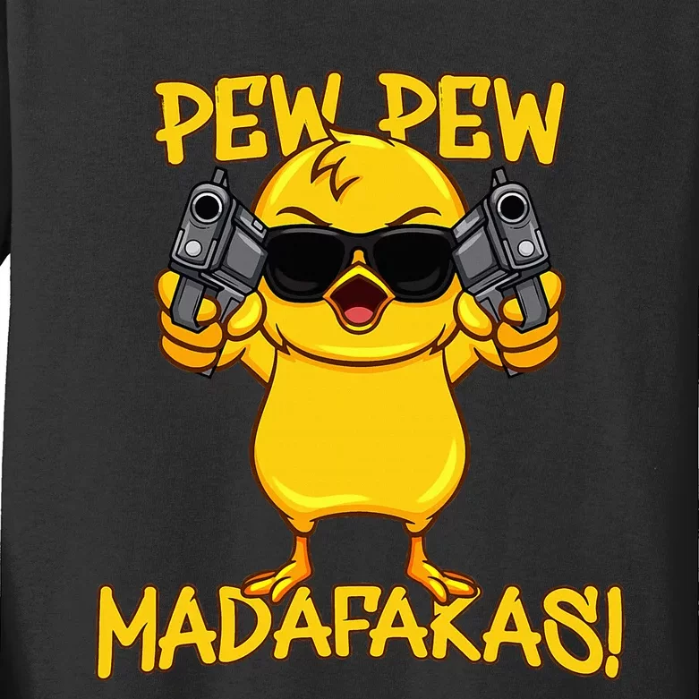 Pew Pew Madafakas Kids Long Sleeve Shirt