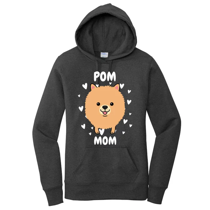 Pom Pomeranian Mom Mummy Mama Mum Mommy Mother Women's Pullover Hoodie