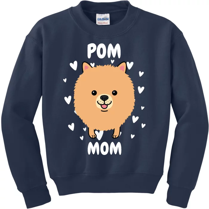 Pom Pomeranian Mom Mummy Mama Mum Mommy Mother Kids Sweatshirt