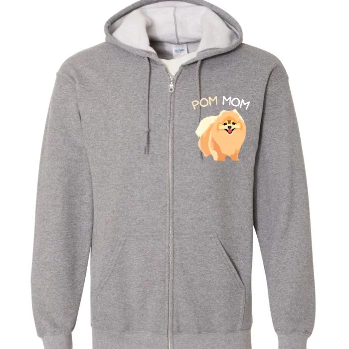 Pomeranian Pom Mom Pomeranian Mama Woman Full Zip Hoodie