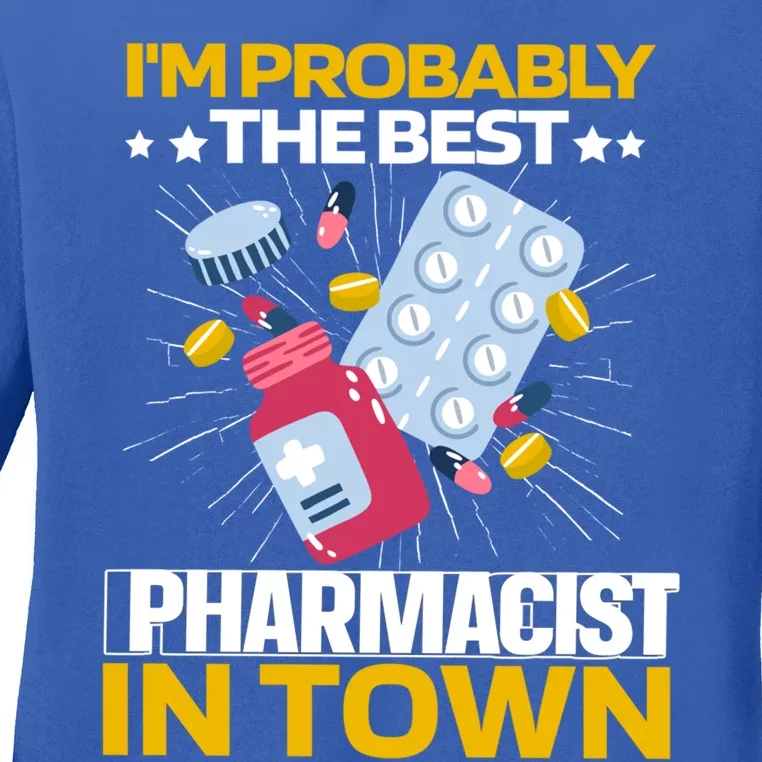 Pharmacy Pills Medicine Dispensary Cool Gift Pharmacist Gift Ladies Long Sleeve Shirt