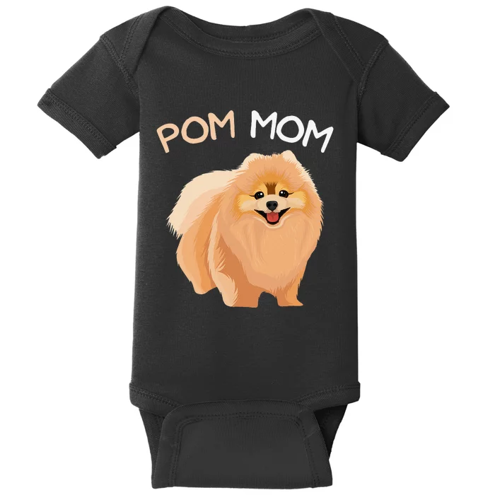 Pomeranian Pom Mom Dog Mama Baby Bodysuit