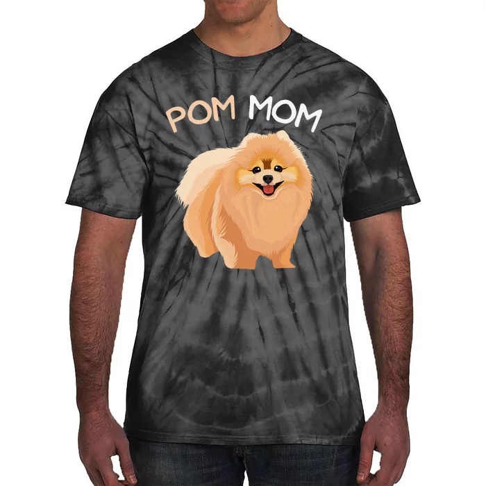 Pomeranian Pom Mom Dog Mama Tie-Dye T-Shirt